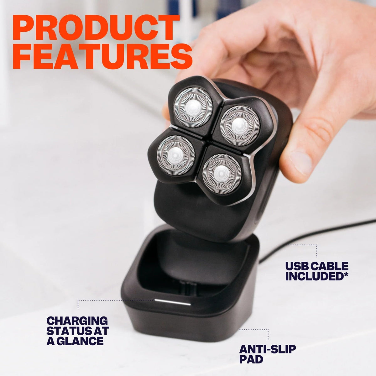Freebird FlexSeries Pro USB cable included for easy charging anywhere.