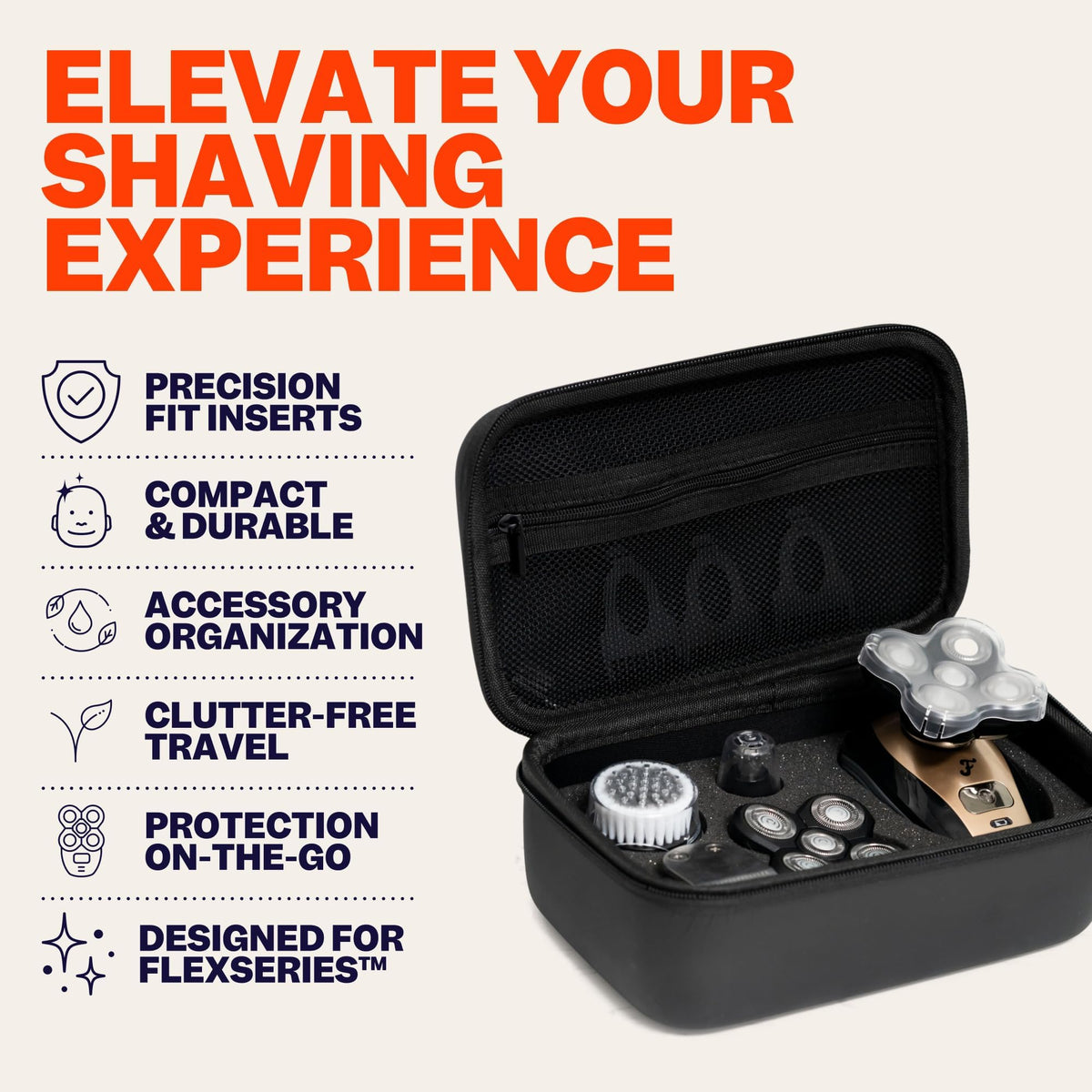 Freebird FlexSeries Travel Case V2-0 open with foam inserts for secure gear.