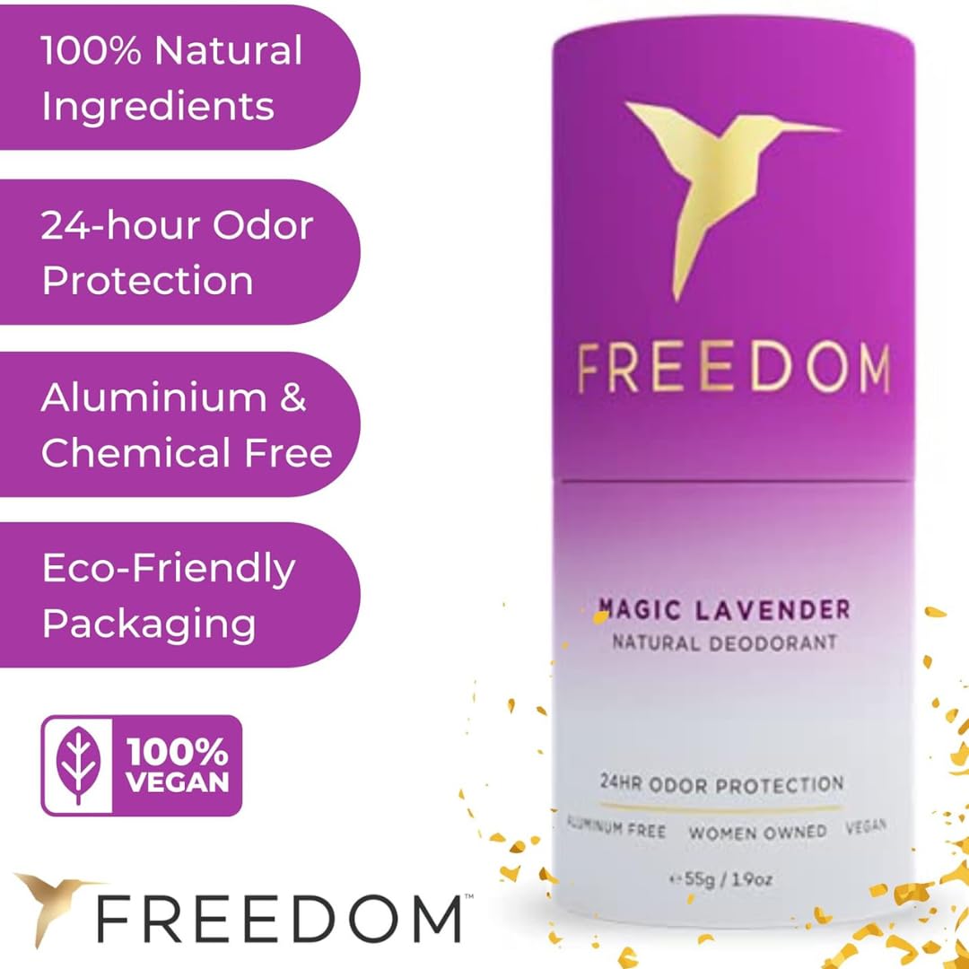 Freedom skin-friendly application swipe demonstrates easy, comfortable use during active days.
