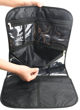 Freegrace compact bag folds flat yet expands when hung