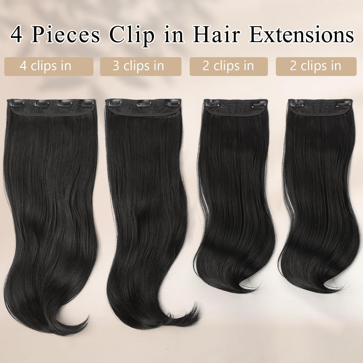 FREEMEIGE easy clip-in design for quick, mess-free styling
