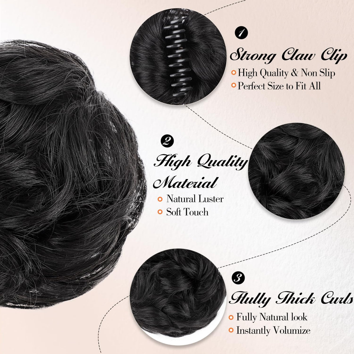 Freemeige curly waves detail highlighting natural texture and drape