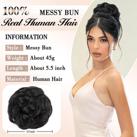 Freemeige hair bun clip close-up for secure, easy wear