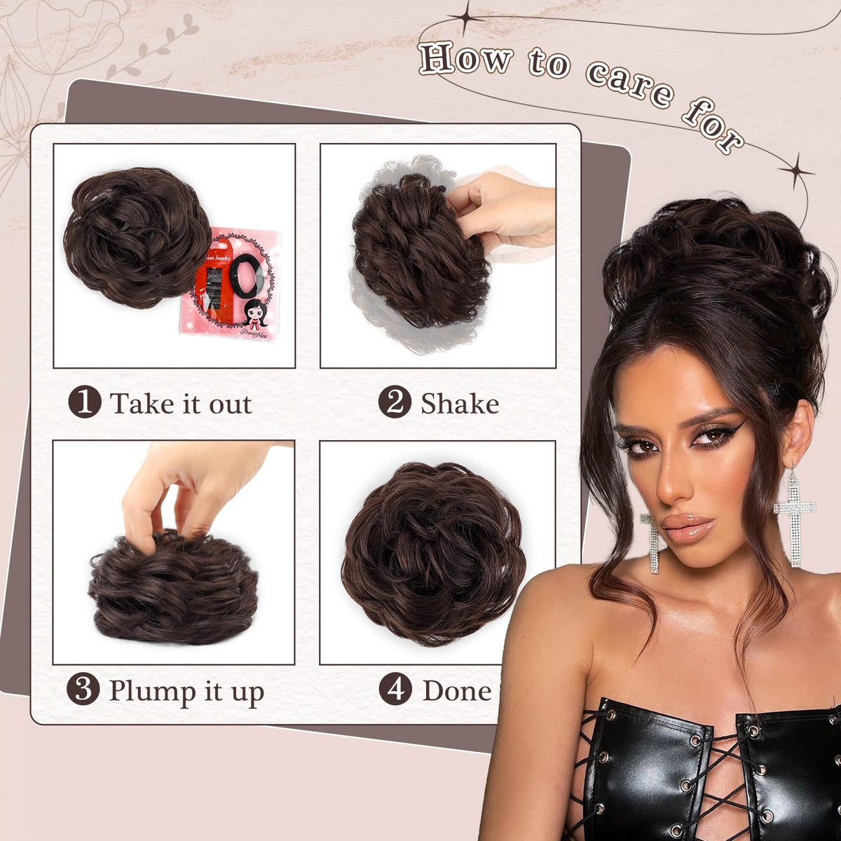 FREEMEIGE Messy Bun all-day-comfort designed for extended wear.