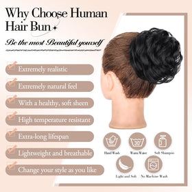 Freemeige soft, lightweight bun-piece for all-day comfort