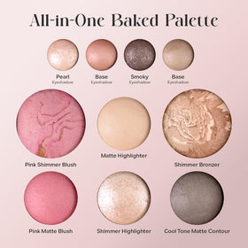 FREEORR Baked blush matte for natural rosy flush.