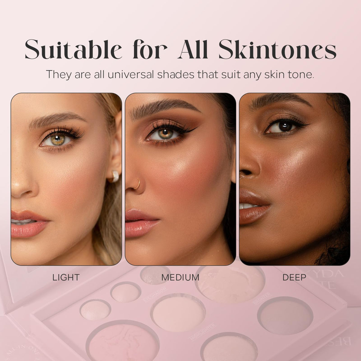 FREEORR Baked blush shimmer for radiant, soft-cheek glow.