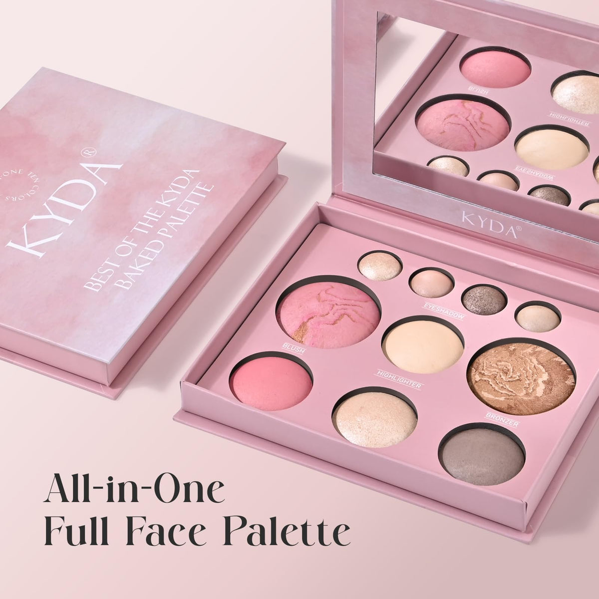 FREEORR Best of the Baked Palette eye shadow shimmer 2 for crease depth.