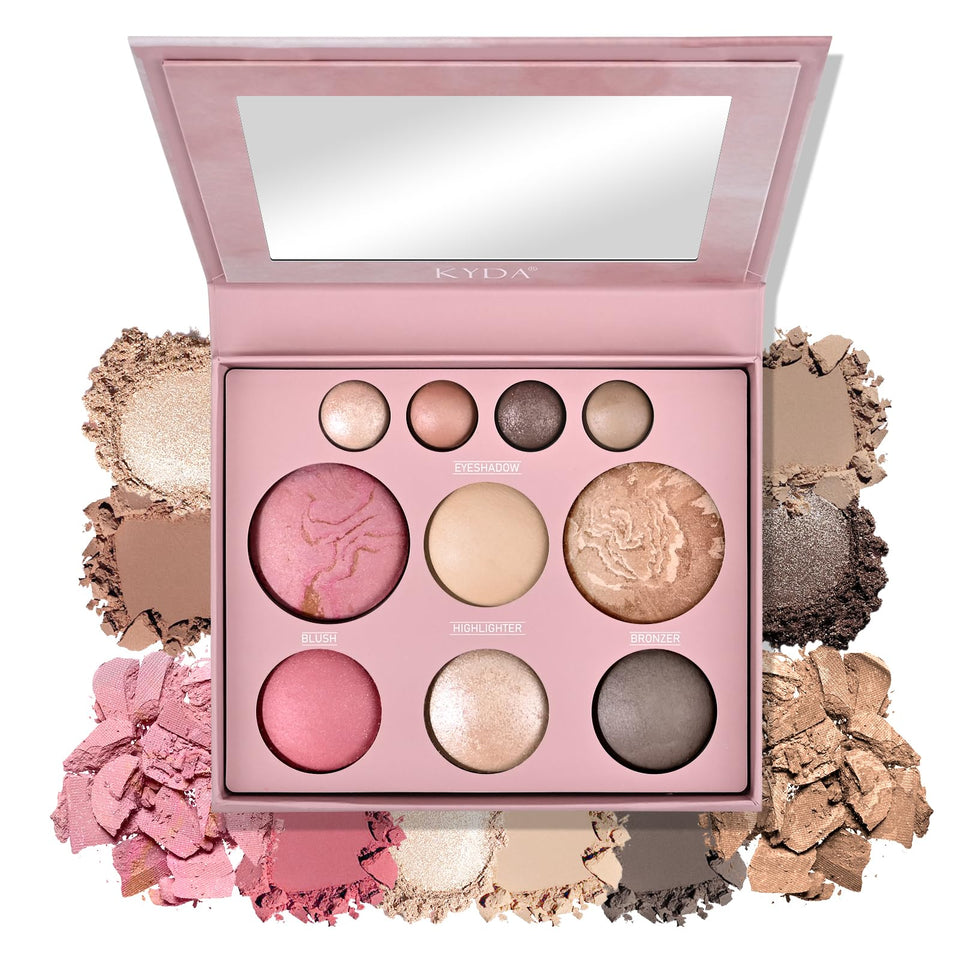 FREEORR Best of the Baked Palette full-size compact for on-the-go all-in-one color.