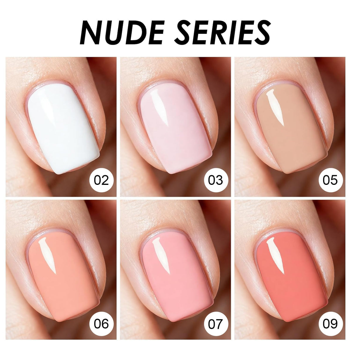 FreeORR nude series palette provides cohesive colours for easy coordinated nail art.