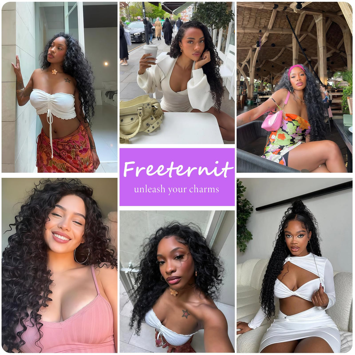 Freeternit 200 density human hair wig delivers fullness with manageable tangling