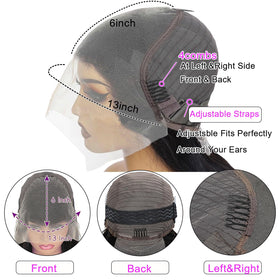 Freeternit baby hair lace front wig ideal for soft edges