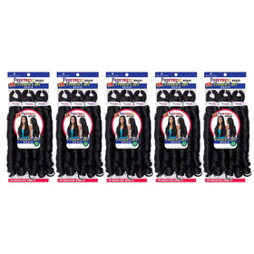 Freetress Braids 3X French Curl Braid 22in pre-stretched fibers for quick knotless styling.