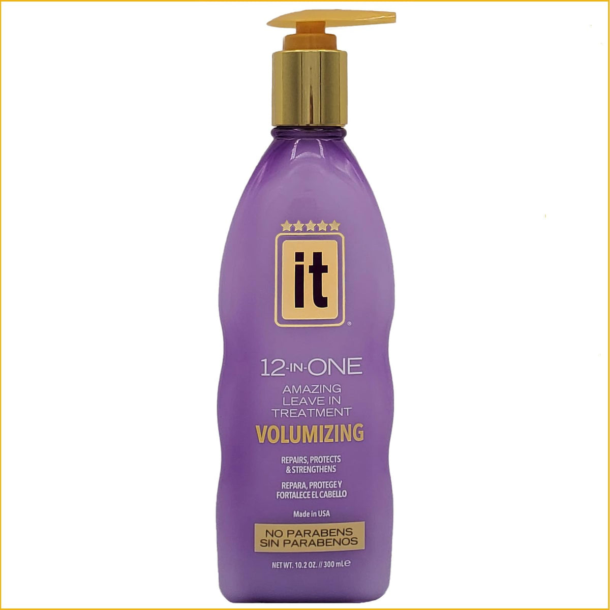 Freeze It IT 12-in-One volumizing bottle pump for thicker-looking hair