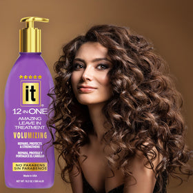 Freeze It leave-in bottle pump close-up for smooth, voluminous styling