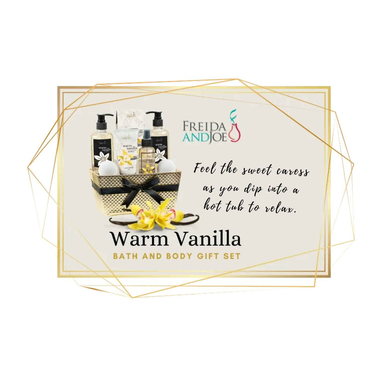 Freida and Joe Warm Vanilla Bubble Bath: spa-like soak with rich lather