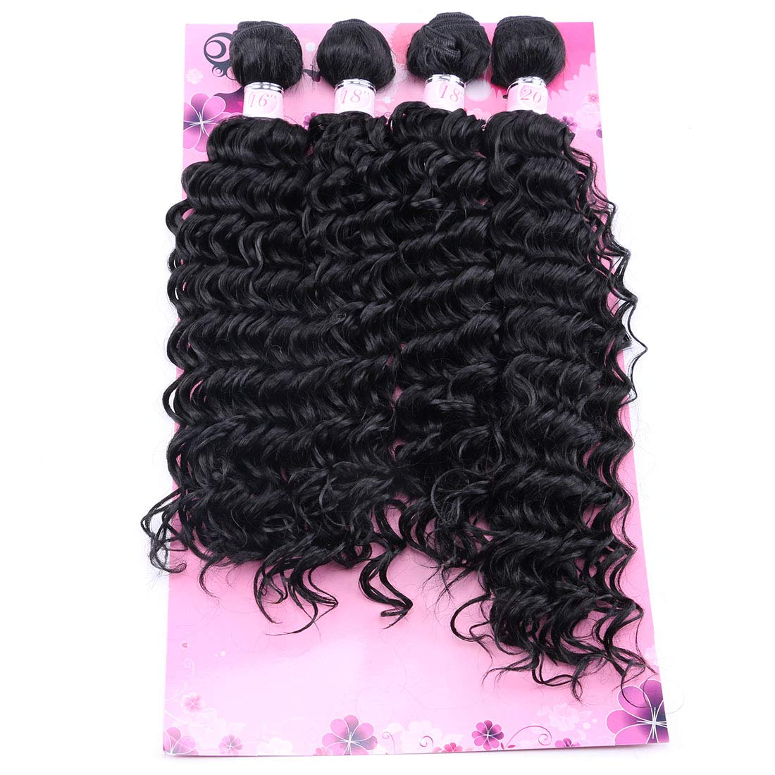 FRELYN Deep Wave Bundles 16-inch close-up texture for natural volume.