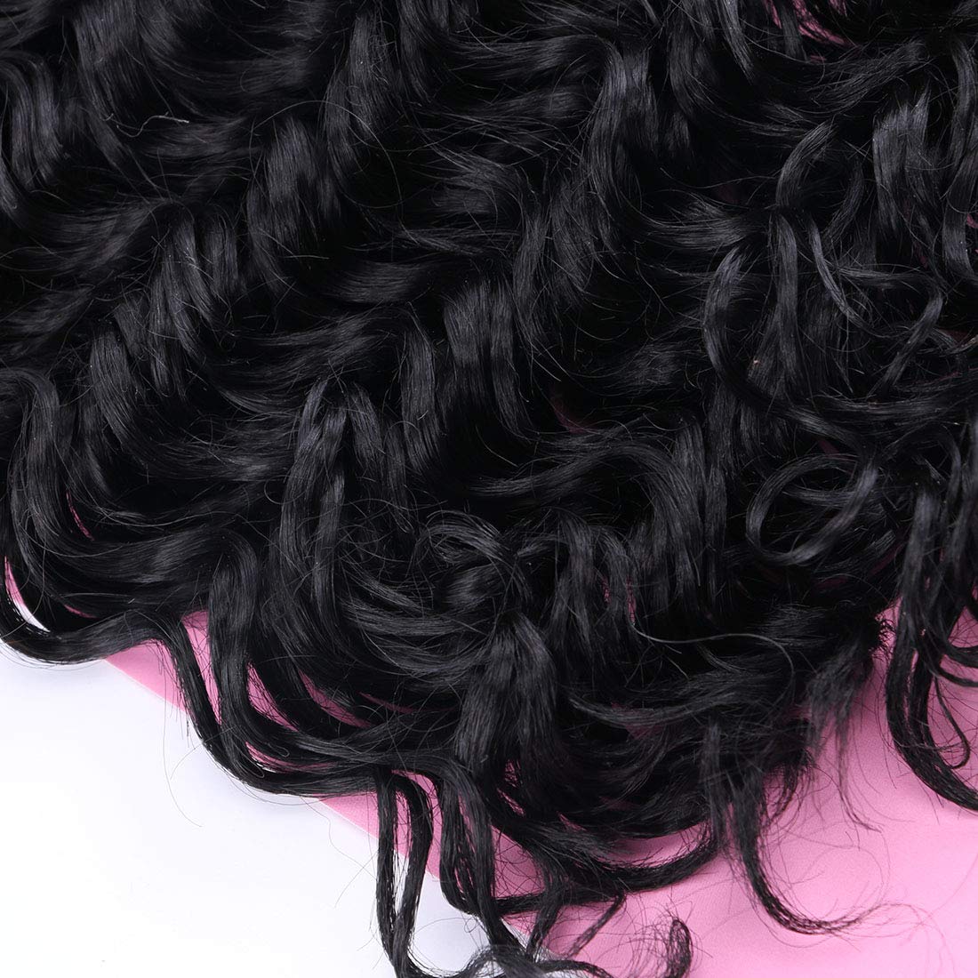 FRELYN Deep Wave Bundles heat-resistant fiber detail enables styling variety.