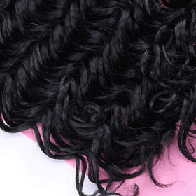 FRELYN Deep Wave Bundles heat-resistant fiber detail enables styling variety.