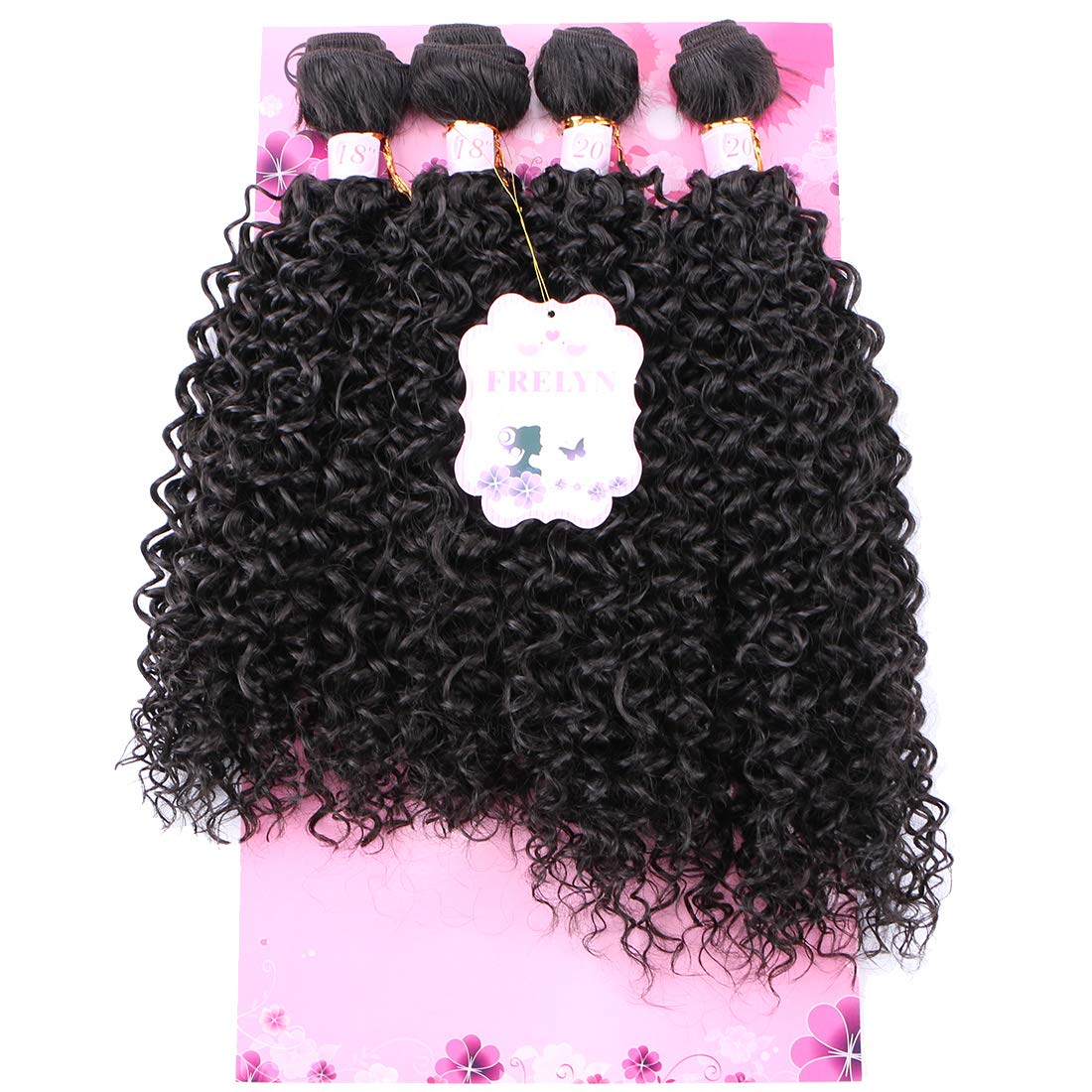 Frelyn Kinky Curly Bundles 18-inch pack close-up texture for natural look