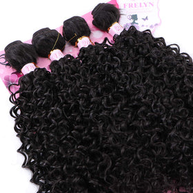 Frelyn Kinky Curly Bundles 20-inch length show stretched measurement