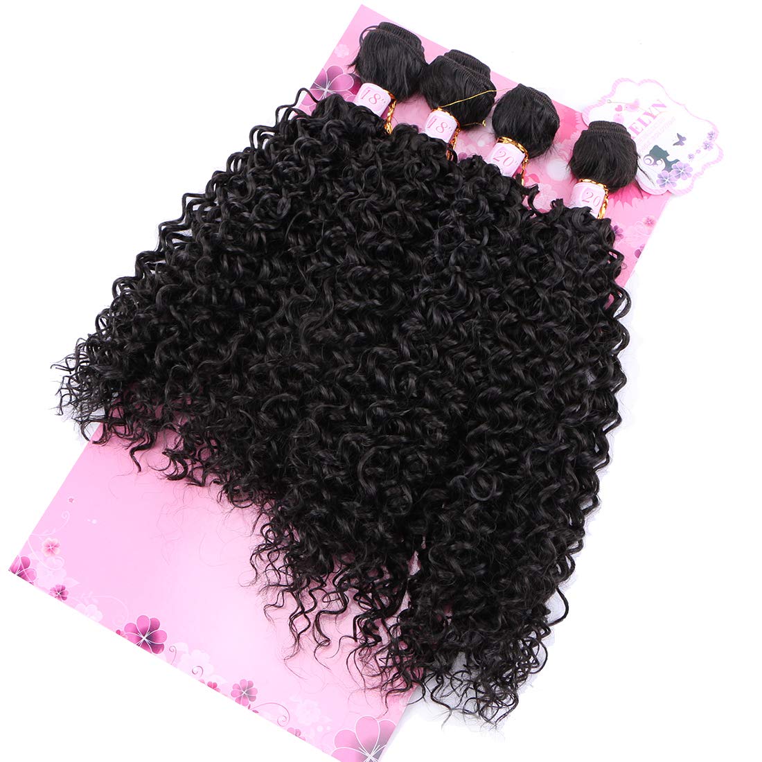 Frelyn Kinky Curly Bundles 70g per bundle texture close-up