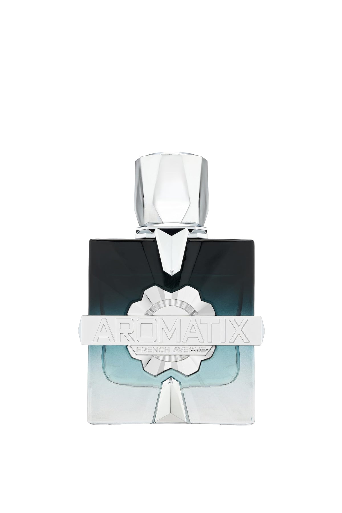 French Avenue Frostbite Aromatix bottle close-up with premium geometric design and lasting presence.