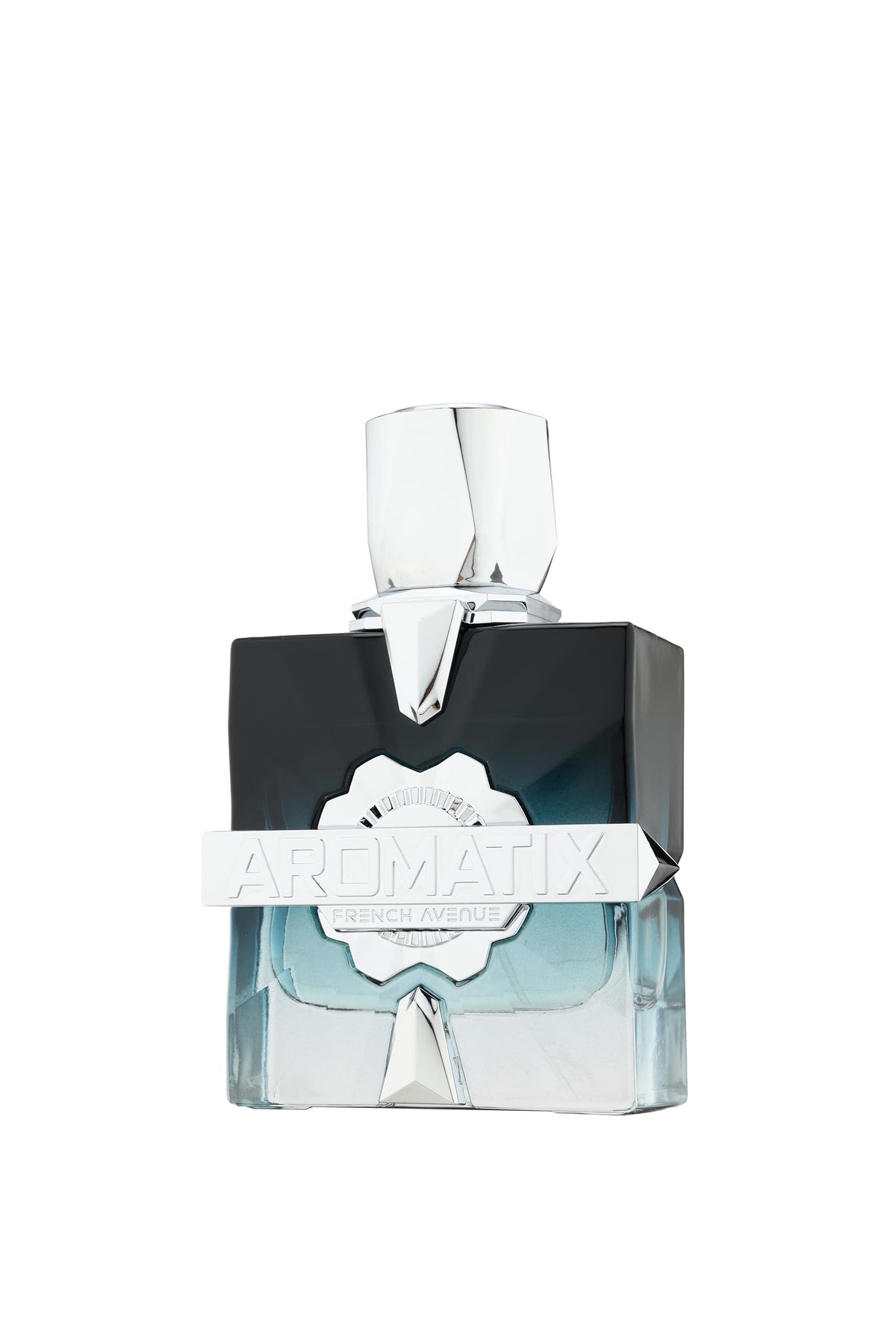 Frostbite Aromatix cap detail with metallic accent signaling premium fragrance.