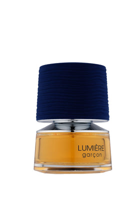 French Avenue Lumiere Garcon EDP bottle top view showing premium bottle design