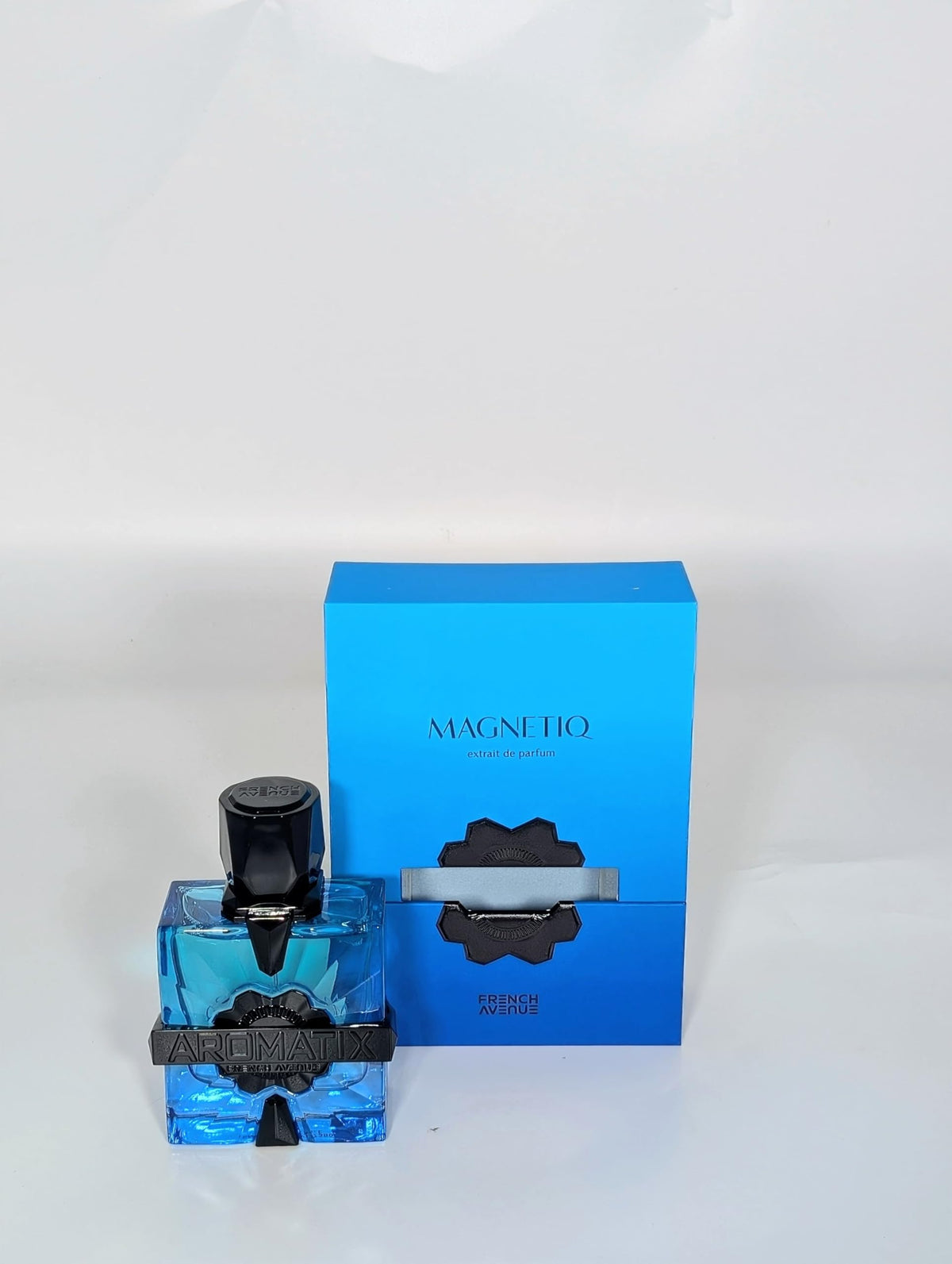 French Avenue Magnetiq heart notes of orange blossom and iris add floral sophistication.