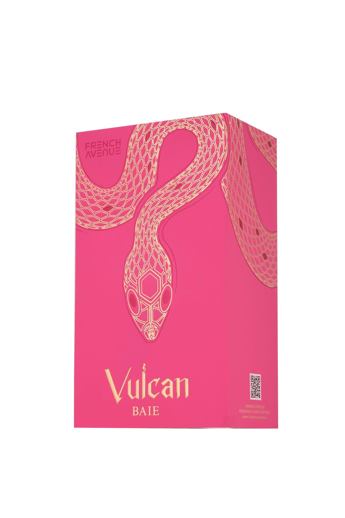 French Avenue Vulcan Baie packaging box emphasizes premium presentation for gifting.