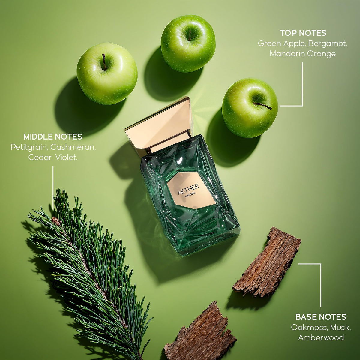 French Avenue World Aether top note bergamot adds citrus sparkle and energy