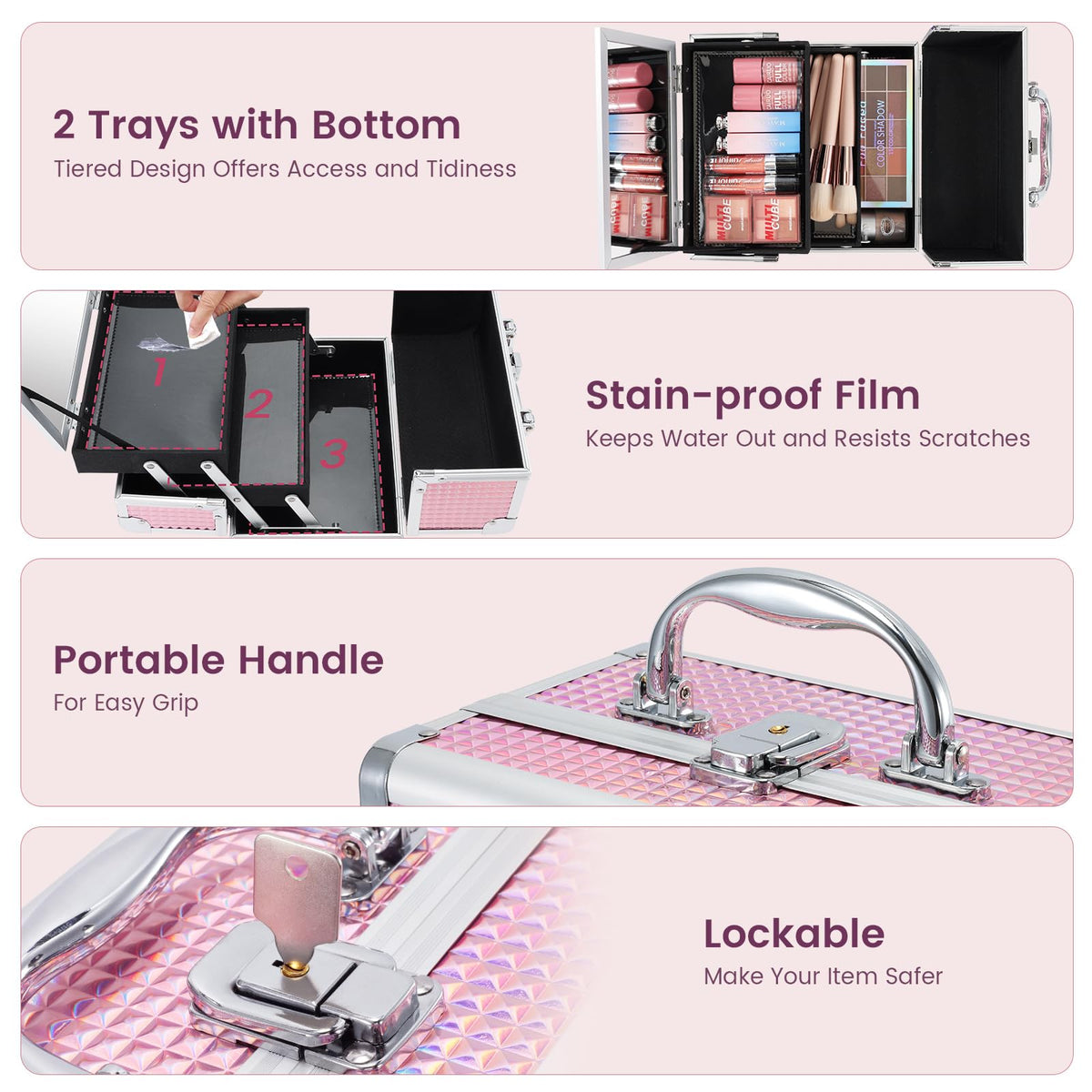 FRENESSA makeup case on the move, ready for spontaneous beauty refresh