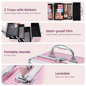 FRENESSA makeup case on the move, ready for spontaneous beauty refresh