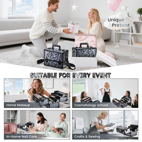FRENESSA makeup case cleaning made simple with smooth surfaces for quick wipe-down