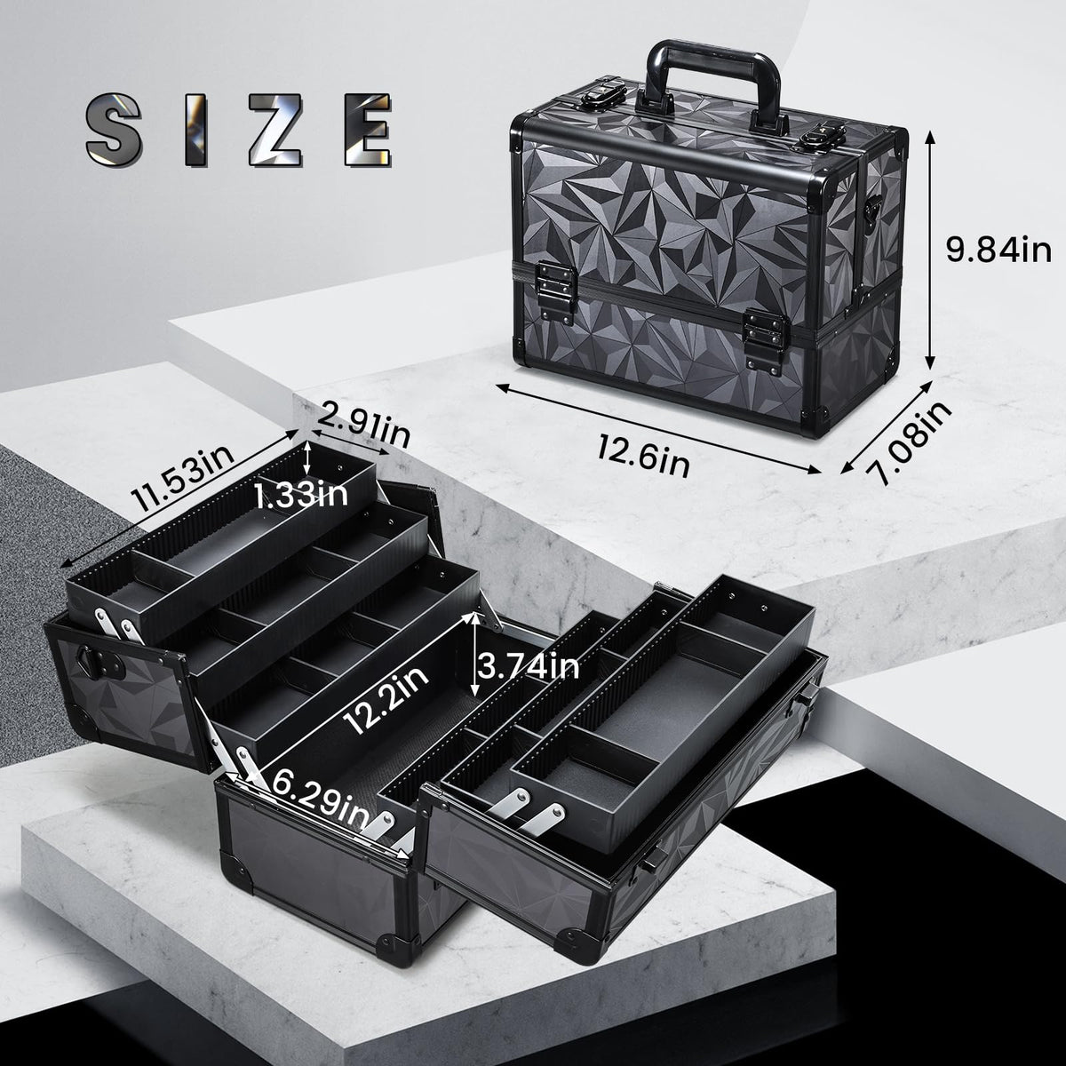 FRENESSA case with luggage-friendly design allows you to attach to wheels for travel