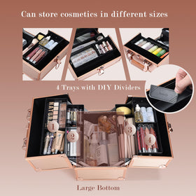 Inside FRENESSA case with extendable trays for easy access to items
