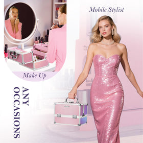 FRENESSA Mermaid Pink lockable travel case keeps valuables secure during trips