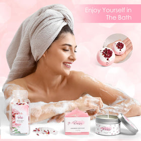 Frerdui Rose Soy Wax Candles fill rooms with vanilla-rose ambiance