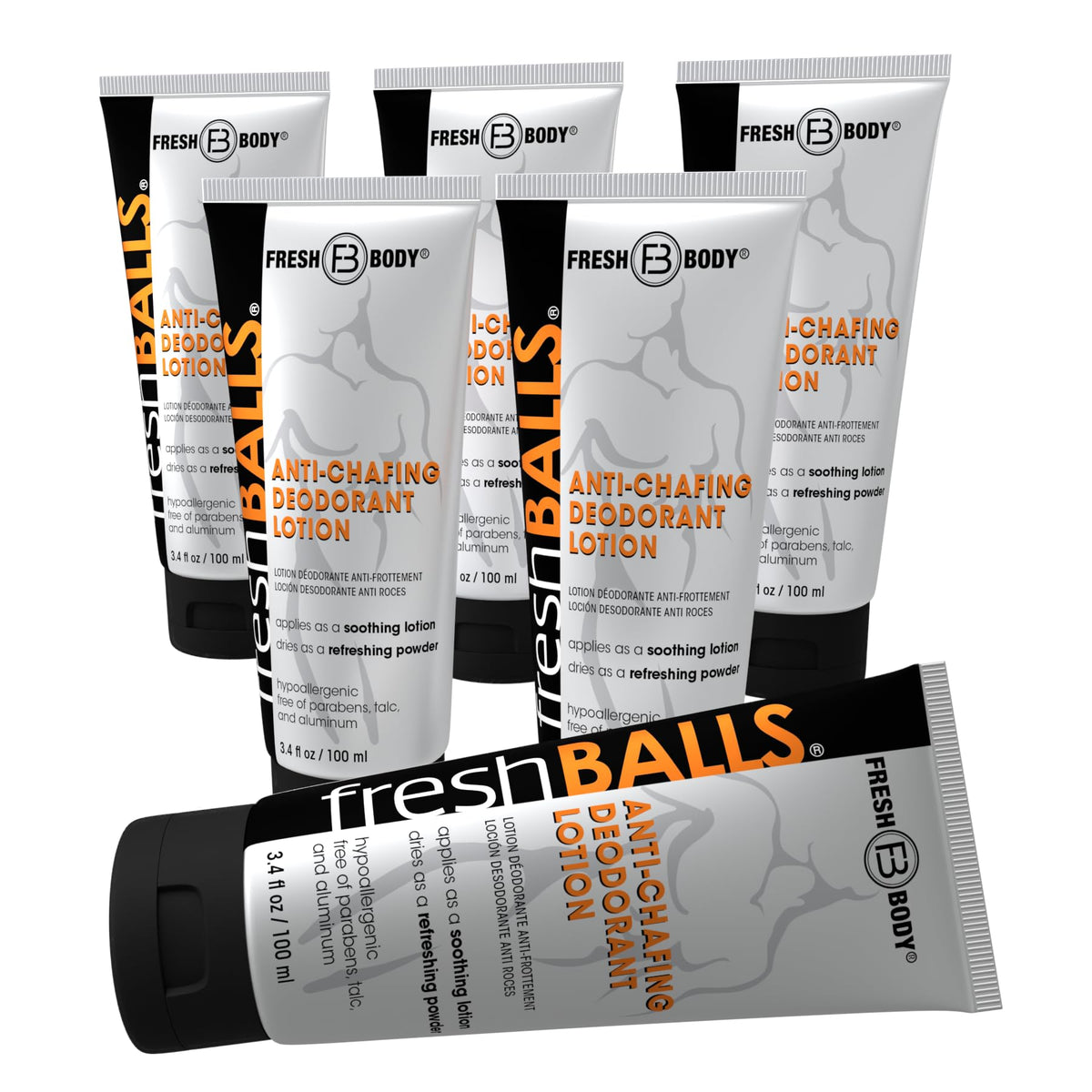 Fresh BALLS deodorant cream pack for daily groin care and anti-chafing.