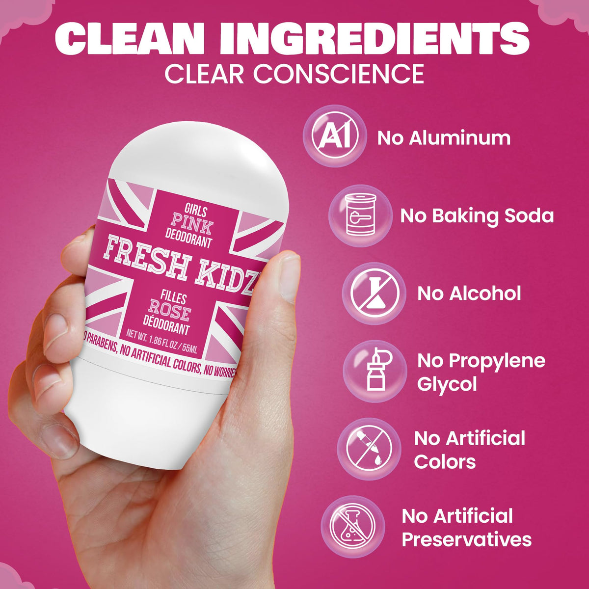 Fresh Kidz two-pack box on shelf for school days