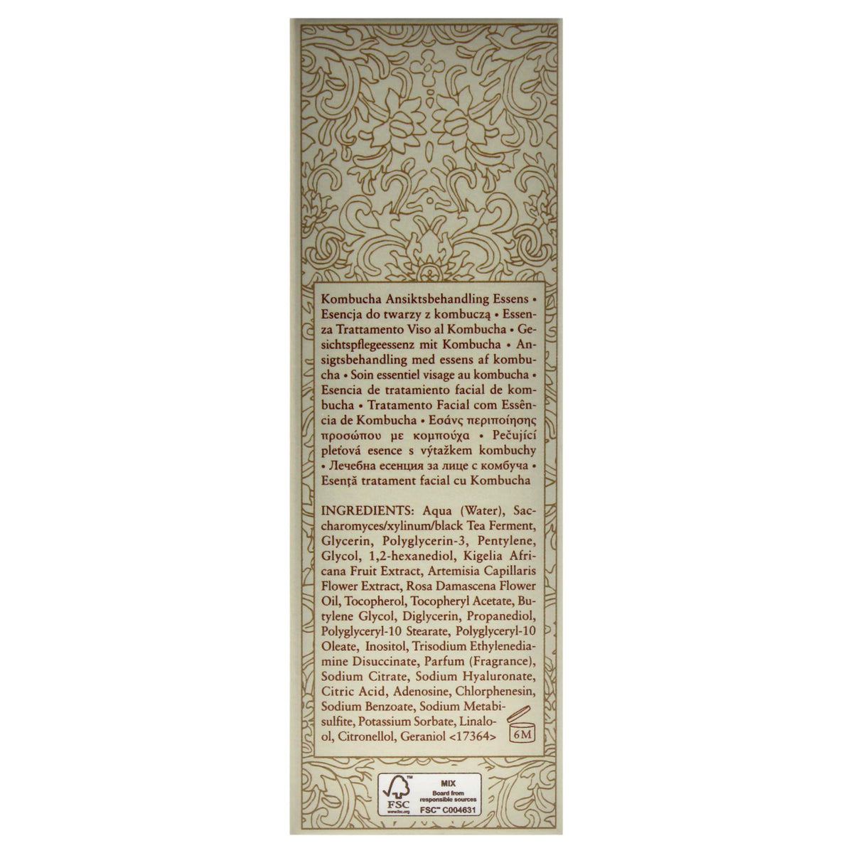 Bottle close up highlighting the Fresh Kombucha label