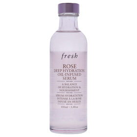 Fresh Rose Deep Hydration serum after shaking, ready for a balanced, silky skin feel.