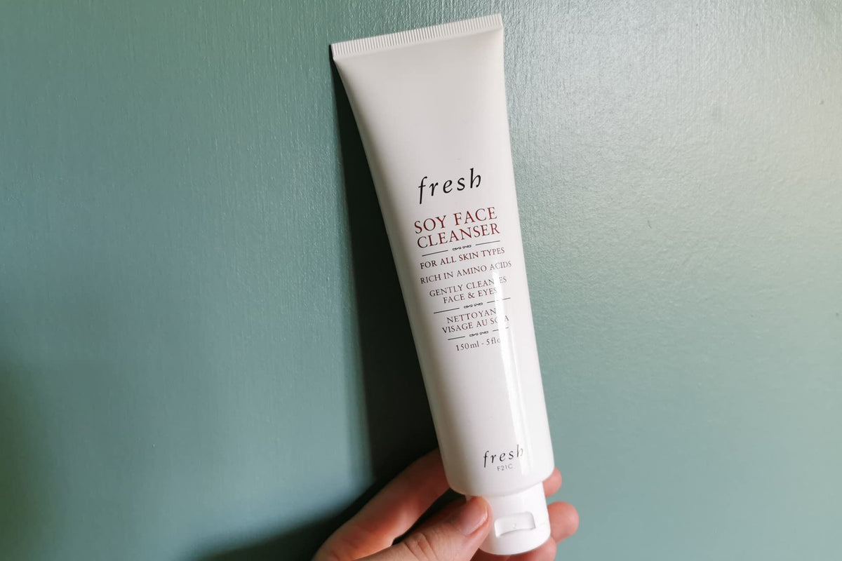 Fresh Soy Face Cleanser soothes and softens skin during cleansing