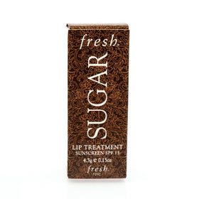 Fresh Sugar Lip Treatment SPF 15 boxed packaging; convenient full-size lip care on the go