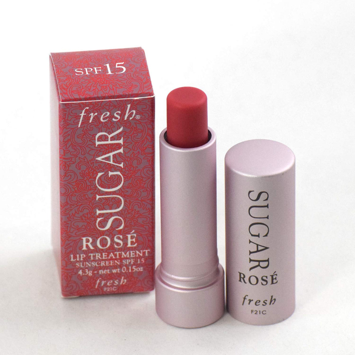 Fresh Sugar Lip Treatment Rose texture close-up, smooth and nourishing.