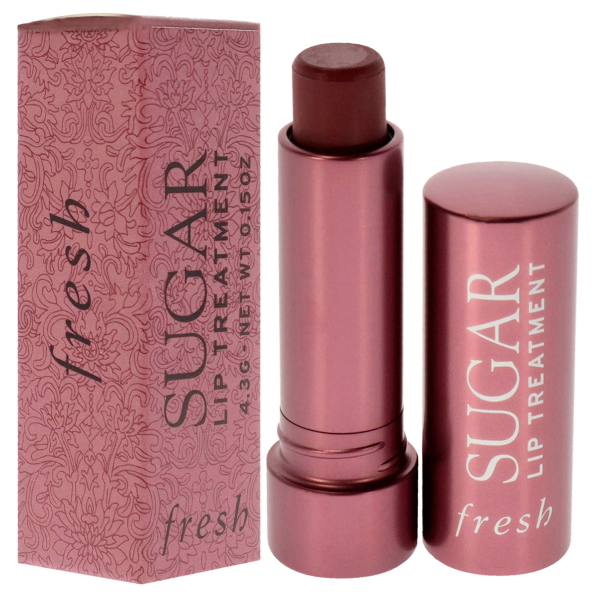 Fresh Sugar Lip Treatment Mauve tube detail highlights smooth, buttery texture