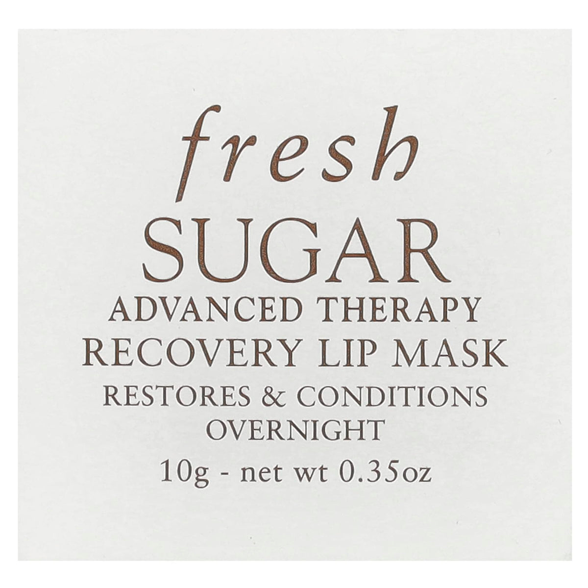 Fresh Sugar Recovery Lip Mask texture swatch illustrating rich nourishment.
