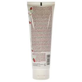 Close-up of Fresh Sugar Strawberry Exfoliating Face Wash texture showing sugar crystals for gentle polish.