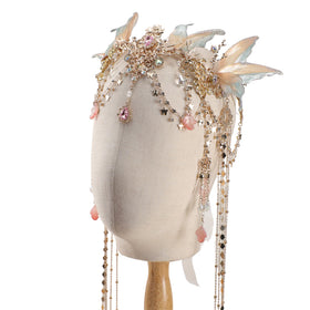 FreshME Renaissance butterfly elf crown front view for cosplay
